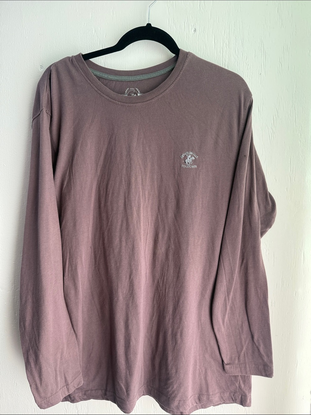 Beverly Hills Polo Club Long-Sleeve Crewneck - Dusty Mauve